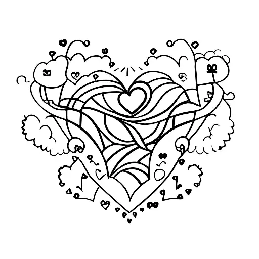 Two Hands Making A Heart Shape On A Black Background