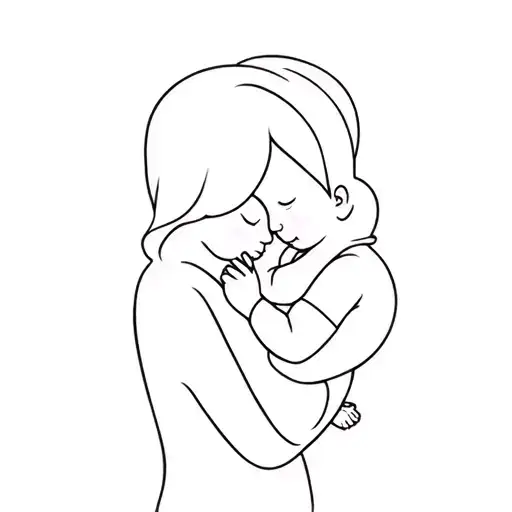 A Woman Holding A Baby