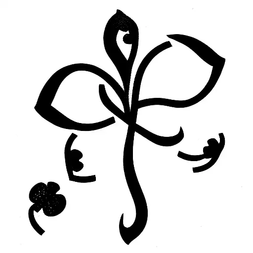 Figure Making A 4 Leaf Clover