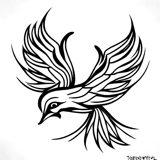 Axial Symmetrical Phoenix With Few Lines