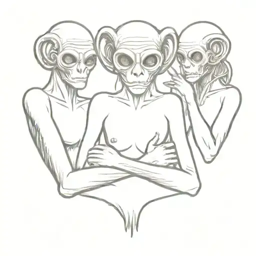 Hear No Evil See No Evil Speak No Evil As An Alien