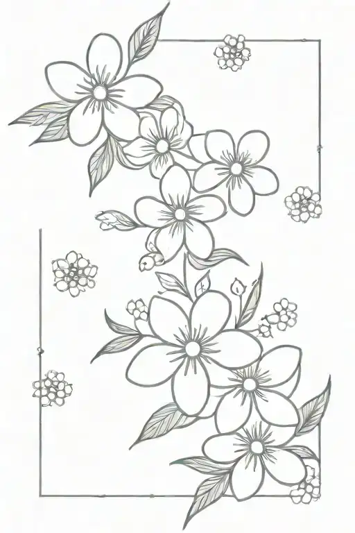 Forget Me Not Flower And Daisy Flower Bouquet