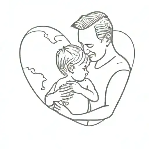 Dad Is Teaching His Child Life