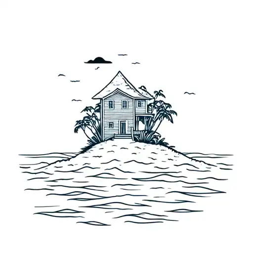 House On An Island In The Ocean