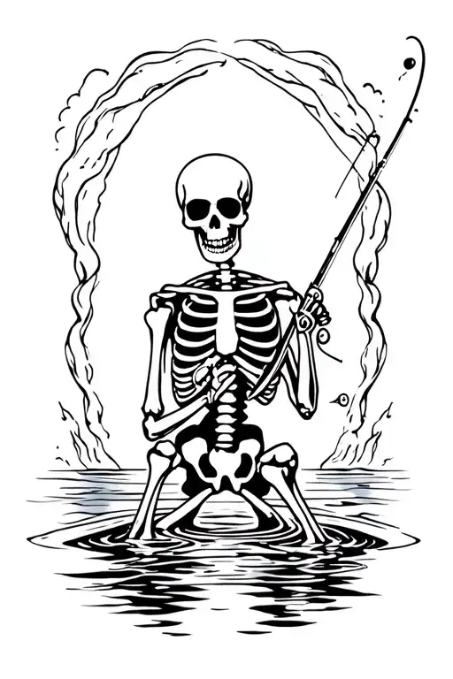 Fishing Skeleton