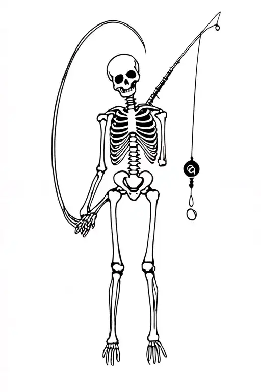Fishing Skeleton