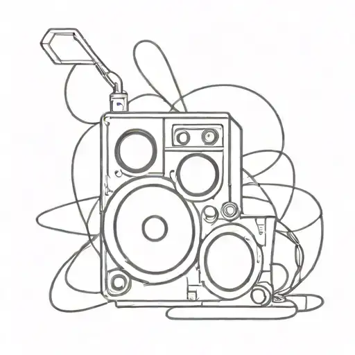 Graffiti Music Speaker Wall Style