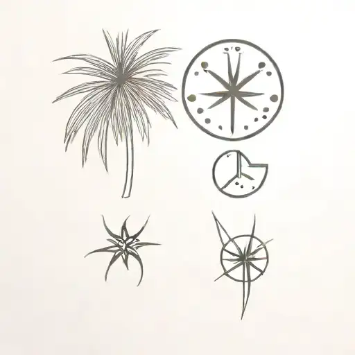 Pine Tree And A Sand Dollar Bill