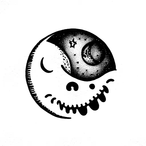 Cheshire Cat As The Moon