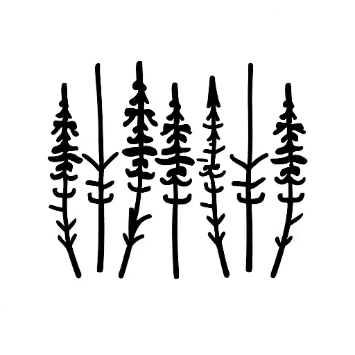 One Line Stroke Very Thin One Pinecone