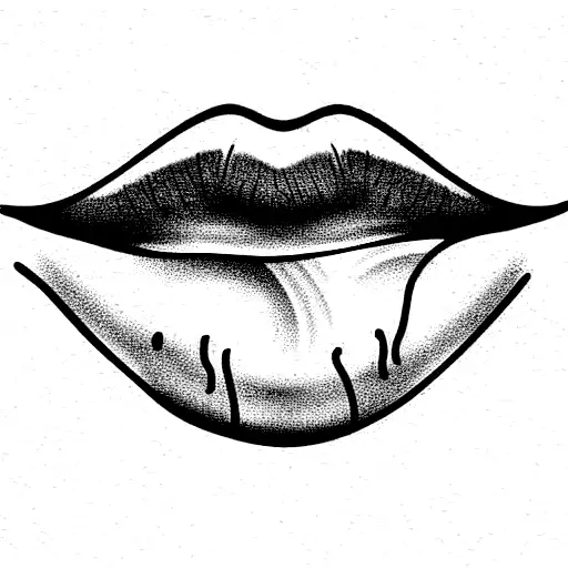 Open Mouth With Pretty Lips