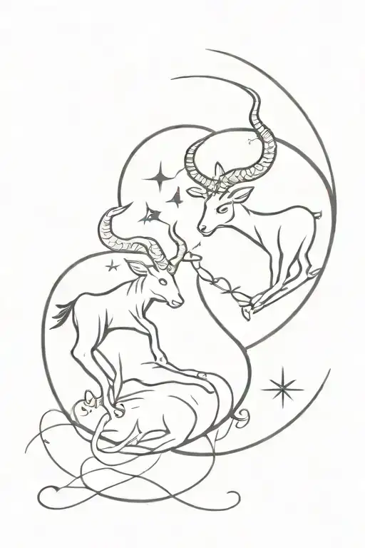 Taurus Zodiac And Capricorn Zodiac With Morris Code Saying 04-24-07 She Gave Me Life