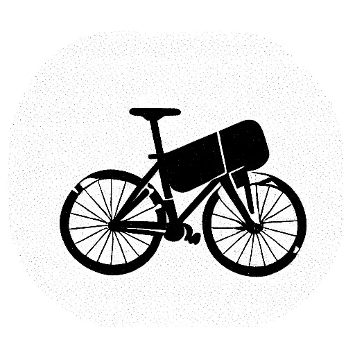 Bike With Travel Backpack On A Nigiri