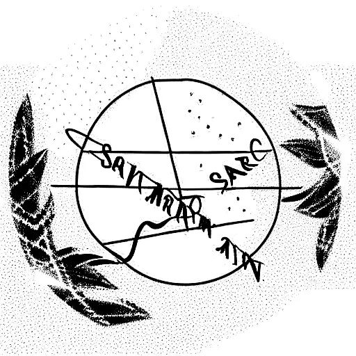 Semi Circle With Sic Parvis Magna Written On It