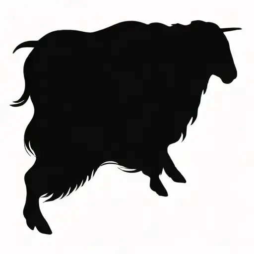 Soft Detailed Lamb With Jesus Behind It Drawing