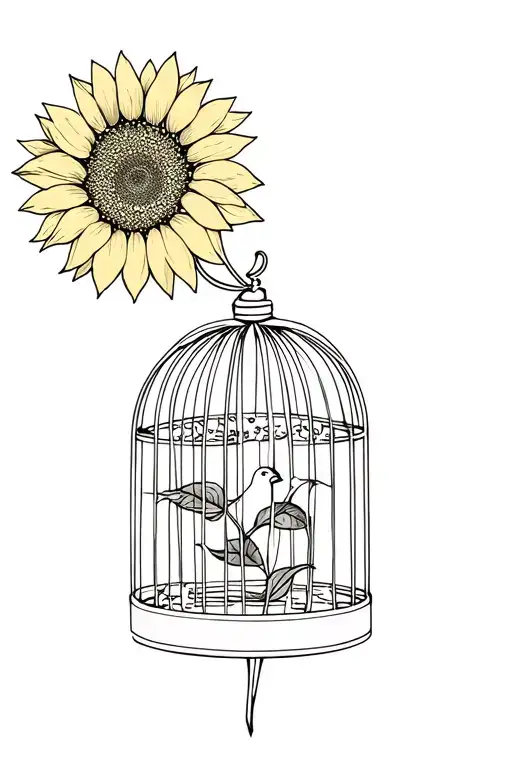 Sunflower Inside A Birdcage Stepping Out Of Comfort Zone