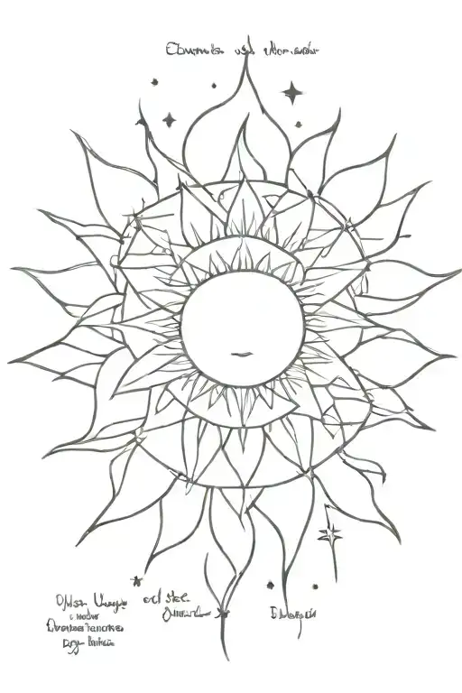 Boho Sun Shining With Quote Within You Is The Light Of A Thousand Stars