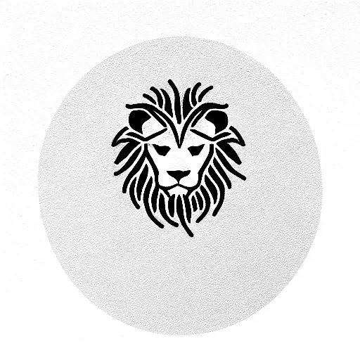 Lion Above Cloud Single Line