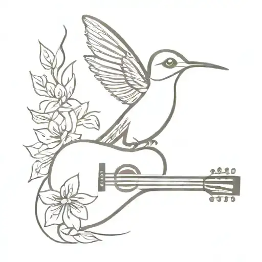 Hummingbird With Guitar Made