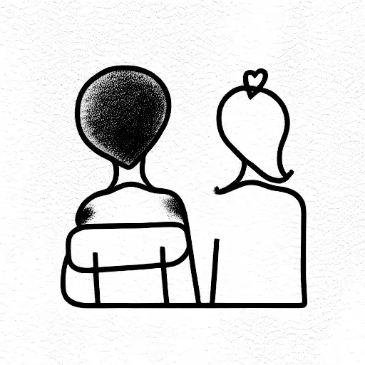 Sister And Brother Go Home From School