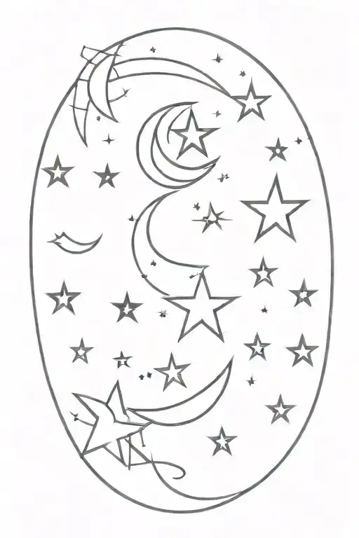 Stars And Moon Astethic