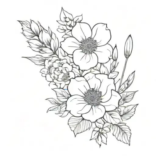 Birth Flower Bouquet