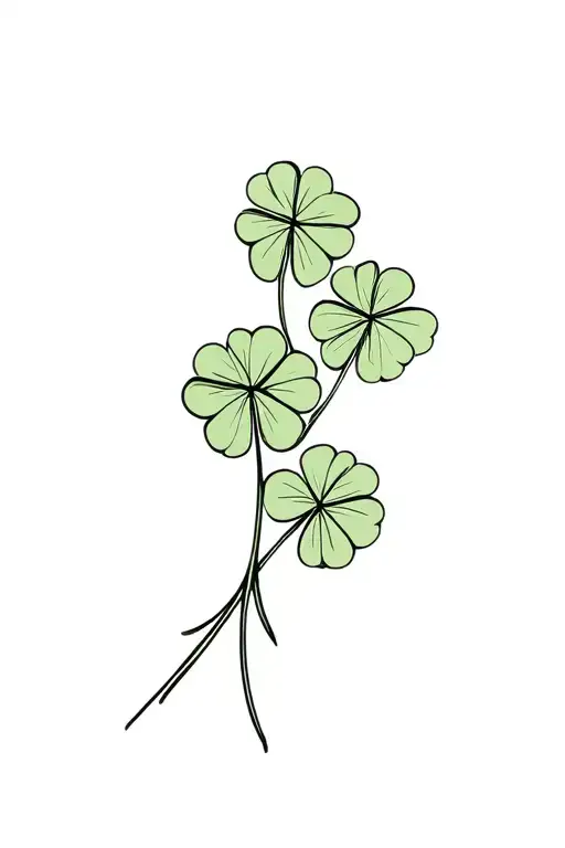 Bouquet Of Four Leaf Clover