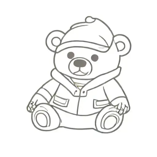 Cute Bear With Clothes