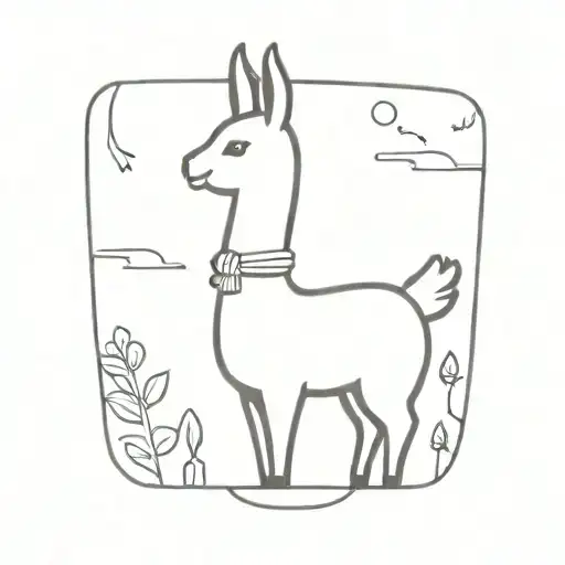 Llama Kitting A Scarf