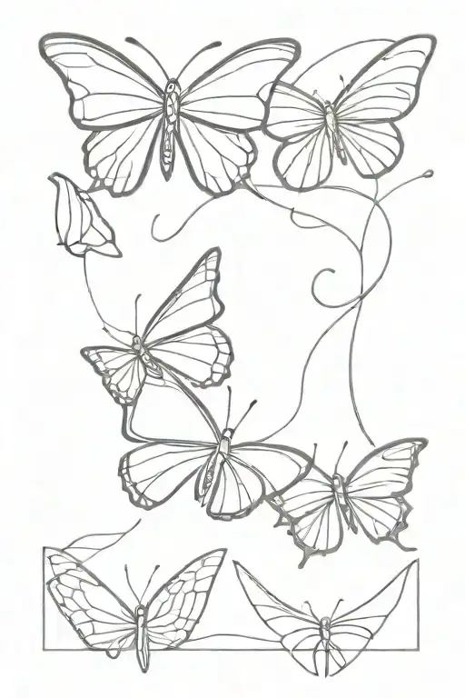 Butterfly Line Drawing