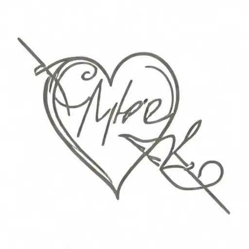 Broken Heart With Name