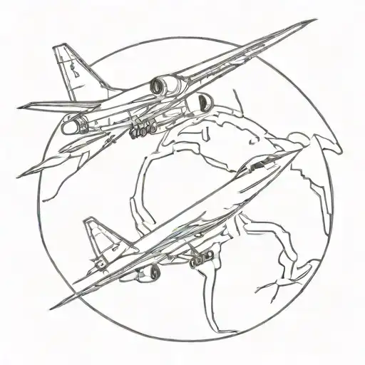 Kc-135 Outline In A Ball Of Fire