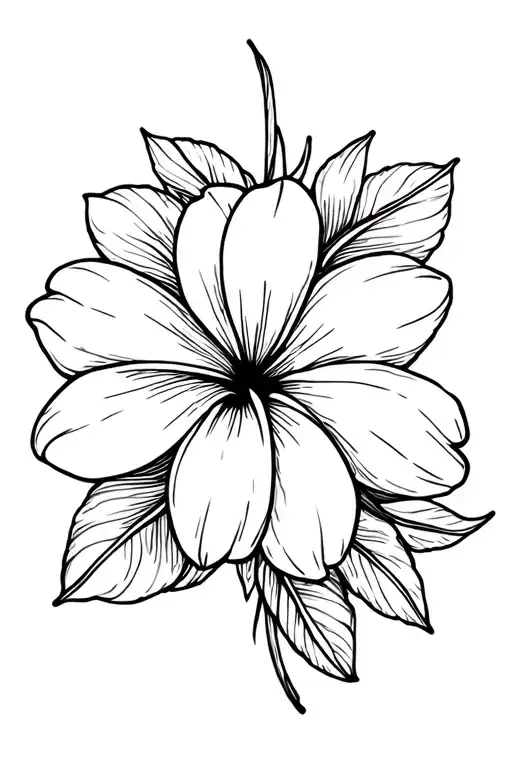 Plumeria And Hawai Flower Separated