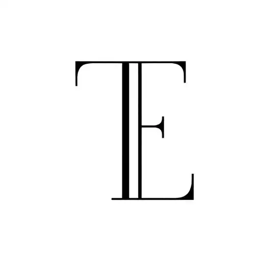 Letters T And E Combined Symbol Consisting