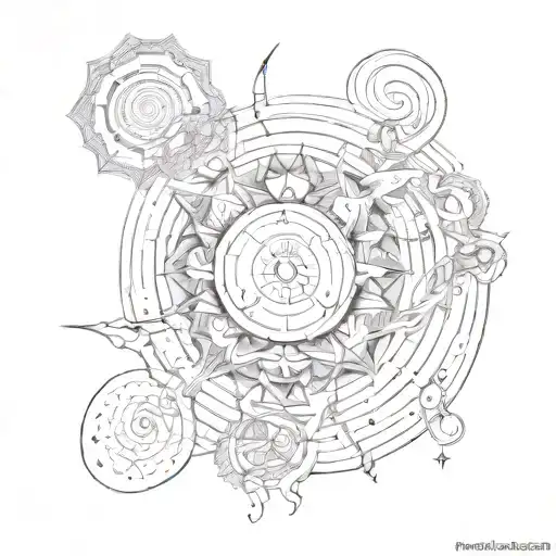 Psychedelic Tattoo Design