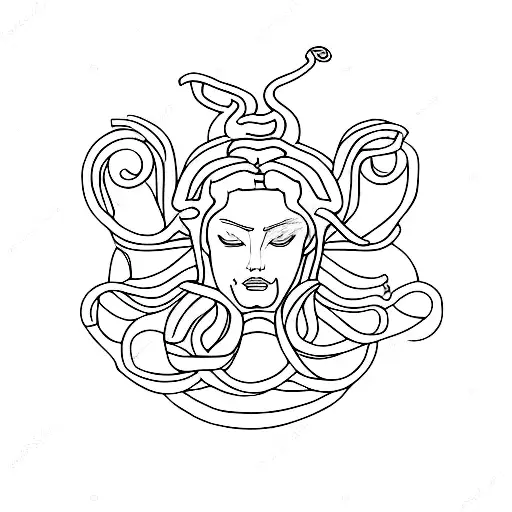 Medusa Segurando Um Livro