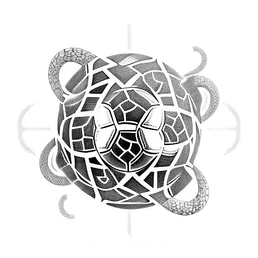 A Soccer Ball Made Of Snakes