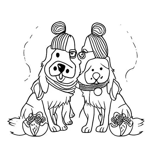 Girl Hugging Collie Dog