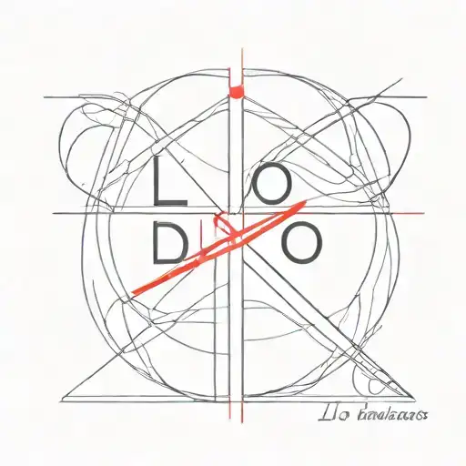 Word 'Lo Intentamos' And A Red Line Tying The Letters Together