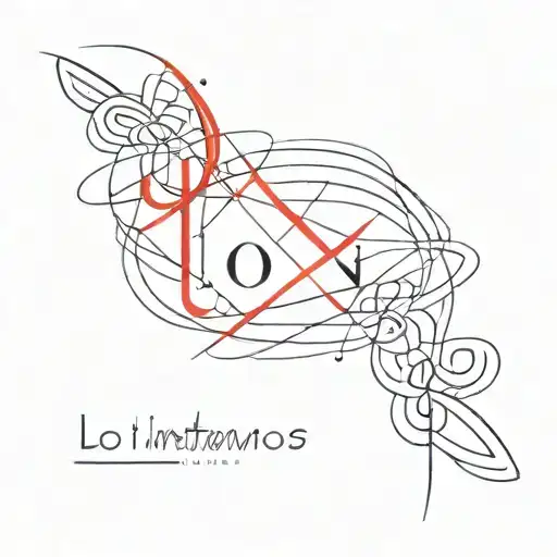 Words 'Lo Intentamos' And A Red Line Tying The Letters Together
