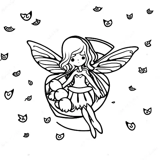 Fairy Holding A Basket Of Strawberries