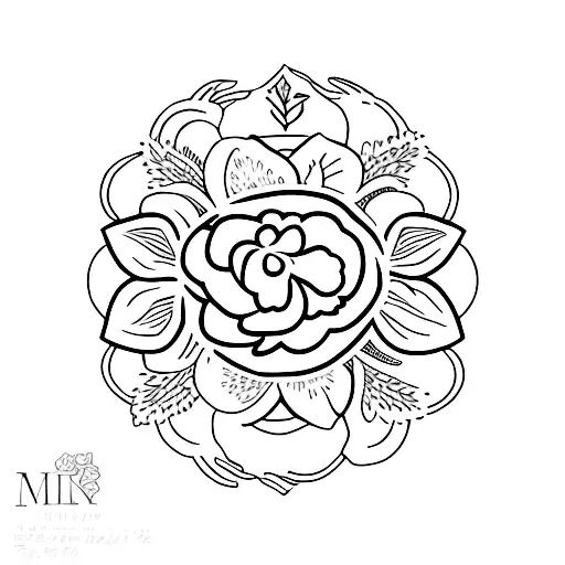 Blackpink Logo With A Floral Twist