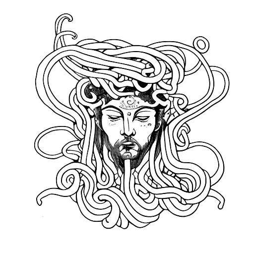 Medusa Segurando Um Livro