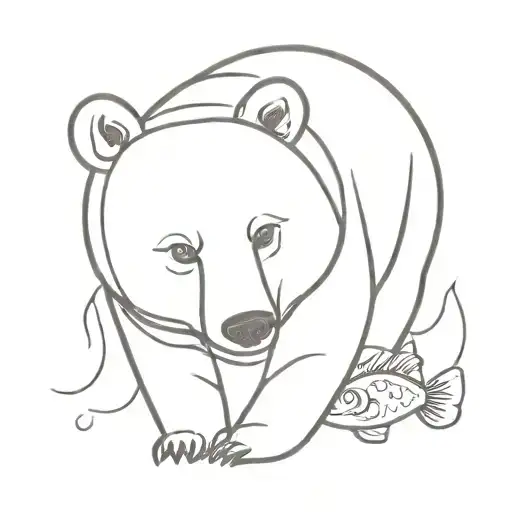 Bear And Fish