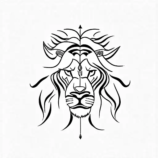 I Would Like A Photo Of The Zodiac Sign Of A Lion And A Bull