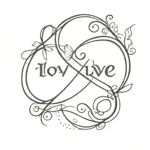 Through Love All Is Possible Infinity Symbol Intertwined
