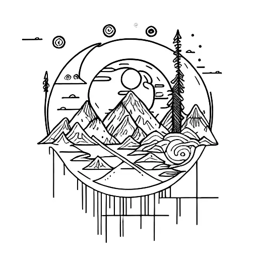 The Main Characters Of Beforse Sunrise Trilogy Are Sitting Over A Moon