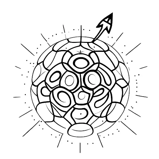 An Arrow Piercing Through A Soccer Ball