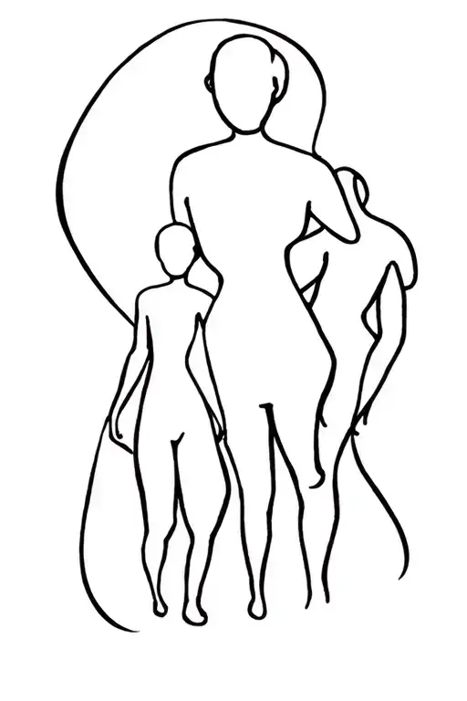 Leewin With 1 Son And 2 Daughters