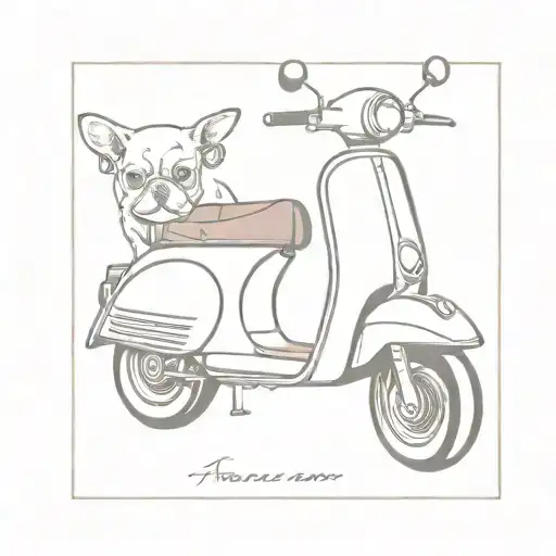 Scooter With Dog